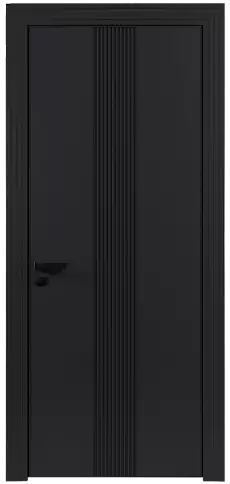 Дверь Pilastro Moderno Черная эмаль (RAL 9004) без стекла