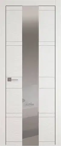 Дверь Tivoli / Тиволи Ж-2 Бежевая эмаль по шпону (RAL 9010) со стеклом