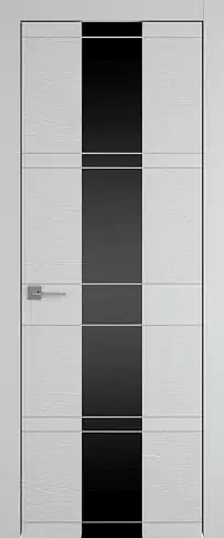 Дверь Tivoli Ж-2 Серая эмаль-эмаль по шпону (RAL 7047) со стеклом