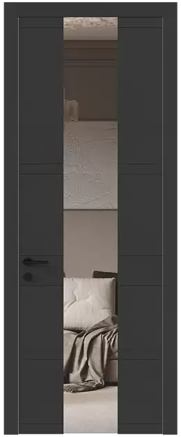 Межкомнатная дверь Tivoli Ж-2, Со стеклом (ДО), цвет - Диамант серый