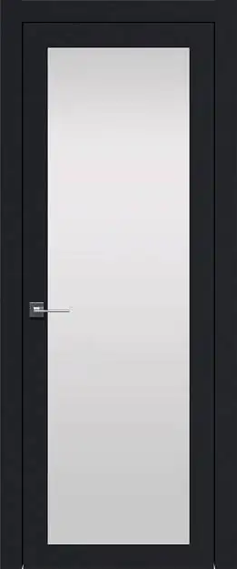 Межкомнатная дверь Tivoli / Тиволи З-3, Со стеклом (ДО), цвет - Черная эмаль (RAL 9004)