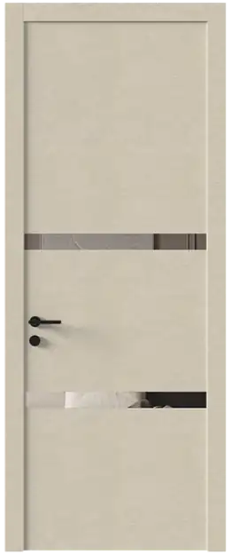 Межкомнатная дверь Tivoli / Тиволи В-4, Со стеклом (ДО), цвет - Версилк крем