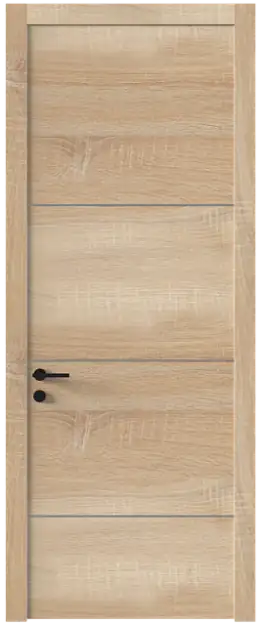Межкомнатная дверь Tivoli Г-3, Без стекла (ДГ), цвет - Дуб сонома светлый