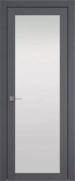 Межкомнатная дверь Tivoli / Тиволи З-3, Со стеклом (ДО), цвет - Графитово-серая эмаль по шпону (RAL 7024)