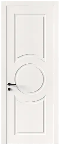 Дверь Tivoli М-5 Белоснежная мягкая шагрень без стекла