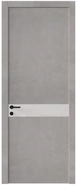 Межкомнатная дверь Tivoli И-4, Со стеклом (ДО), цвет - Белый камень