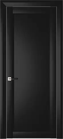 Дверь Domenica Neo Classic Decoro Черная эмаль (RAL 9004) без стекла
