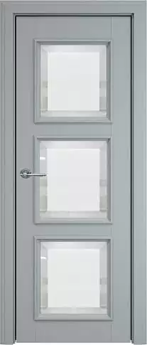 Дверь Milano Porta Classic LUX Серебристо-серая эмаль (RAL 7045) со стеклом