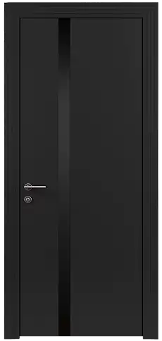 Дверь Tivoli Д-1 Черная эмаль (RAL 9004) без стекла