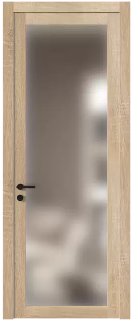 Межкомнатная дверь Tivoli З-1, Со стеклом (ДО), цвет - Дуб сонома светлый