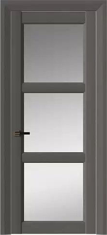 Дверь Milano Neo Classic Decoro Тёмный серый ST со стеклом