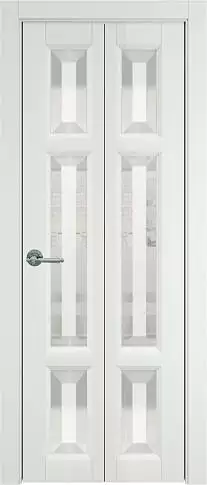 Дверь Siena Книжка Porta Classic Белая эмаль (RAL 9003) со стеклом