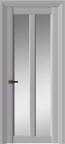 Дверь Prato Neo Classic Decoro Серый Флокс эмаль (RAL без номера) со стеклом