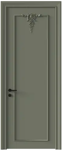 Дверь Tivoli / Тиволи А-1 Серый Мох эмаль (RAL 7003) без стекла