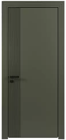 Дверь Sinistro Moderno Серый Мох эмаль (RAL 7003) без стекла