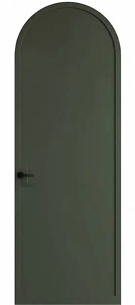 Межкомнатная дверь Nova / Нова, Без стекла (ДГ), цвет - Серый Мох эмаль (RAL 7003)