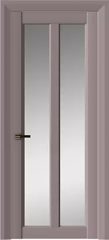 Дверь Prato Neo Classic Decoro Серо-Розовый мордовник эмаль (RAL 020-60-05) со стеклом