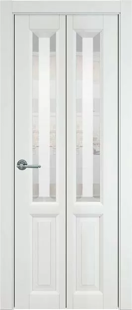 Межкомнатная дверь Porta Classic Dinastia, цвет - Белая эмаль (RAL 9003), Со стеклом (ДО)