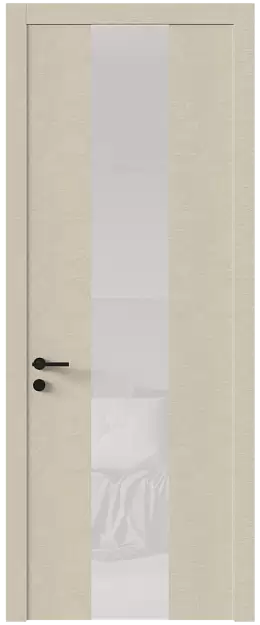 Межкомнатная дверь Tivoli Ж-1, Со стеклом (ДО), цвет - Версилк крем