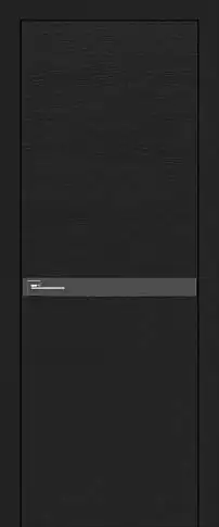 Дверь Tivoli Б-4 Черная эмаль по шпону (RAL 9004) без стекла