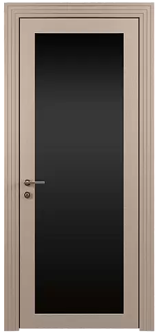 Дверь Tivoli З-1 Бежевое Ядро Миндаля эмаль по шпону (RAL 070-85-05) со стеклом