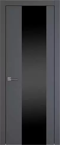 Дверь Tivoli Е-1 Графитово-серая эмаль (RAL 7024) со стеклом