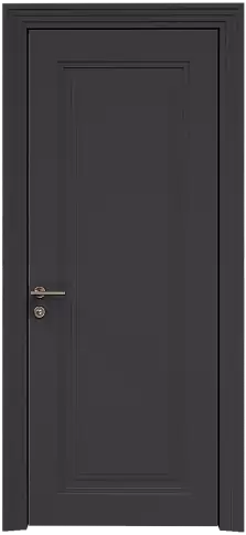 Дверь Domenica Neo Classic Scalino Черная эмаль по шпону (RAL 9004) без стекла