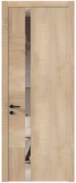 Межкомнатная дверь Tivoli Д-1, Без стекла (ДГ), цвет - Дуб сонома светлый