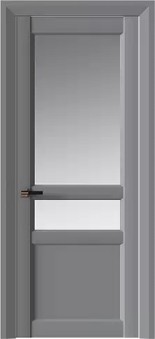 Дверь Imperia-R Neo Classic Decoro Серебристо-серая эмаль (RAL 7045) со стеклом