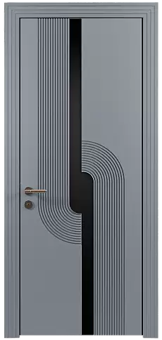 Дверь Cascato Moderno Серебристо-серая эмаль (RAL 7045) без стекла