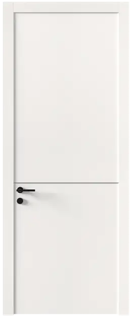 Межкомнатная дверь Tivoli Б-3, Без стекла (ДГ), цвет - Белоснежная мягкая шагрень