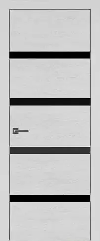 Дверь Tivoli Д-4 Серая эмаль по шпону (RAL 7047) без стекла