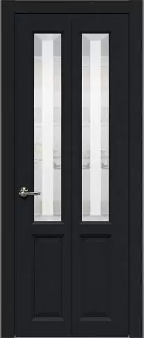 Дверь Dinastia Книжка Porta Classic Черная эмаль (RAL 9004) со стеклом