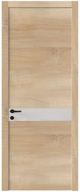 Межкомнатная дверь Tivoli И-4, Со стеклом (ДО), цвет - Дуб сонома светлый