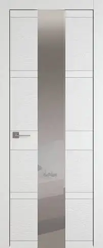 Дверь Tivoli / Тиволи Ж-2 Белая эмаль-эмаль по шпону (RAL 9003) со стеклом