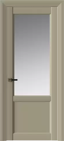 Дверь Dinastia Neo Classic Decoro Серое Льняное волокно эмаль (RAL 075-70-10) со стеклом