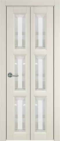 Дверь Milano Книжка Porta Classic Магнолия ST со стеклом
