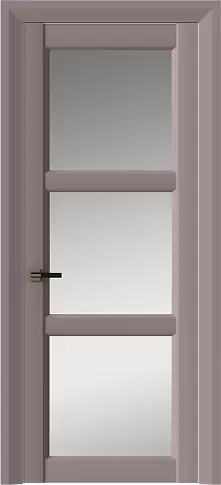 Дверь Milano Neo Classic Decoro Серо-Розовый мордовник эмаль (RAL 020-60-05) со стеклом