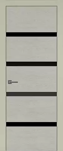 Дверь Tivoli Д-4 Серо-оливковая эмаль по шпону (RAL 7032) без стекла