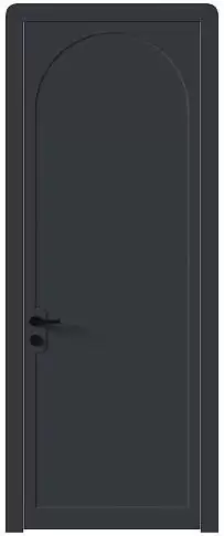 Дверь Luna Moderno Графитово-серая эмаль (RAL 7024) без стекла
