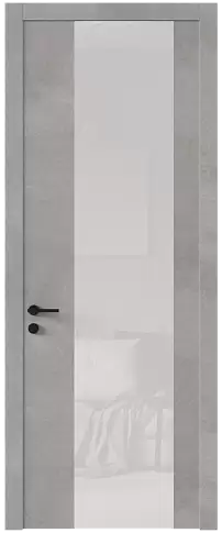 Дверь Tivoli Е-1 Белый камень со стеклом