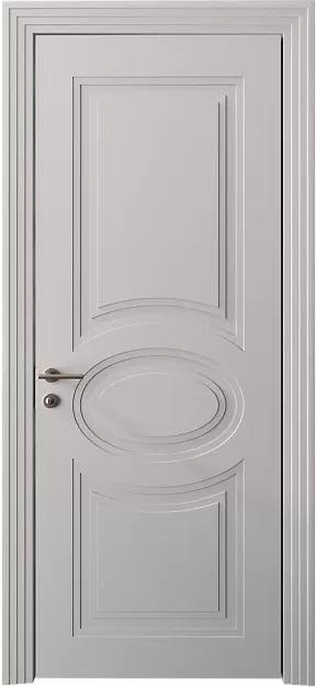 Межкомнатная дверь Florencia Neo Classic Scalino, цвет - Серая эмаль (RAL 7047), Без стекла (ДГ)