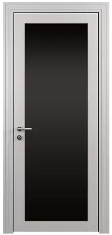 Дверь Tivoli З-1 Серая эмаль по шпону (RAL 7047) со стеклом