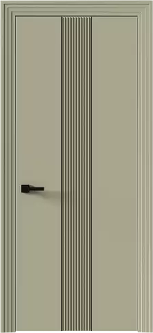 Дверь Pilastro Moderno Серо-оливковая эмаль (RAL 7032) без стекла