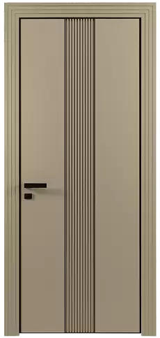 Дверь Pilastro Moderno Серое Льняное волокно эмаль (RAL 075-70-10) без стекла