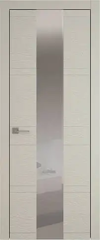 Дверь Tivoli / Тиволи Ж-2 Серо-оливковая эмаль по шпону (RAL 7032) со стеклом