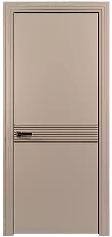 Дверь Tramonto Moderno Бежевое Ядро Миндаля эмаль (RAL 070-85-05) без стекла