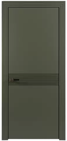 Дверь Tramonto Moderno Серый Мох эмаль (RAL 7003) без стекла