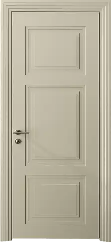 Дверь Siena Neo Classic Scalino Серо-оливковая эмаль (RAL 7032) без стекла