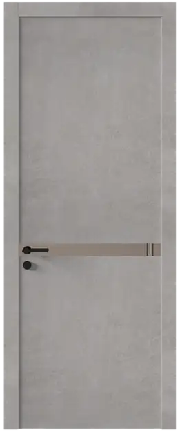 Межкомнатная дверь Tivoli / Тиволи Б-4, Со стеклом (ДО), цвет - Белый камень